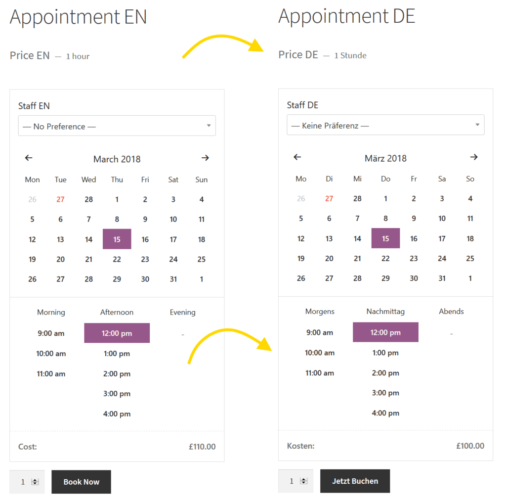 Appointment hours. Appointment hours